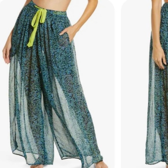 free people intimacy boho flowy pants - Picture 3 of 7